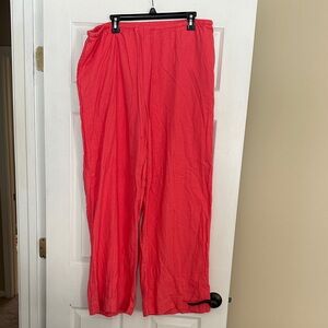 Vibrant Pink linen blend Pants